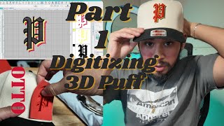 Digitizing built-in font for 3D puff embroidery on Tajima TMBP (Part1/2)