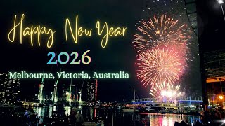 Melbourne New Year's Eve Fireworks 2026 at Docklands | Amazing Australia NYE | 4K UHD