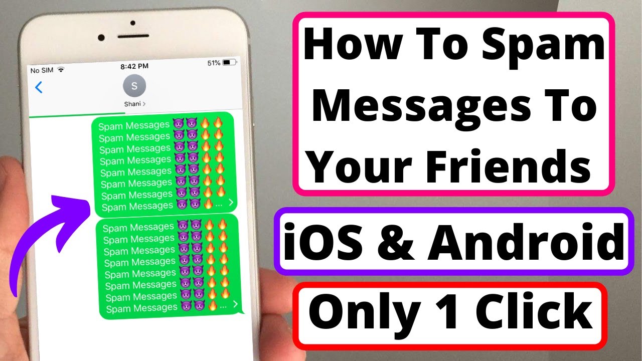 How To Spam Text Messages On IPhone Or Android Send Spam Message - YouTube