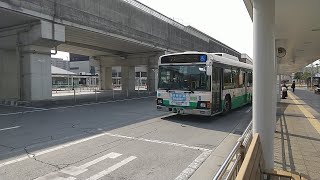 奈良交通平城営業所・北大和営業所 奈良200か･738の77系統高の原駅行きと奈良200か･643の112系統鹿ノ台北二丁目行き 学研奈良登美ヶ丘駅