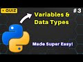 3. Python for Beginners: Variables and Data Types Explained Simply #python #tutorial