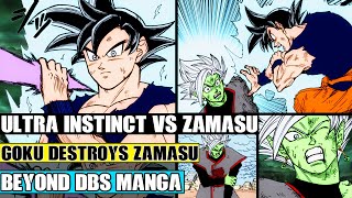 Beyond Dragon Ball Super: Ultra Instinct Goku Vs Merged Zamasu! Omen Goku Hakais Merged Zamasu!