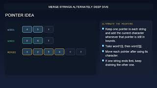 LeetCode 1768 | Merge Strings Alternately | Two Pointers / Alternating Merge