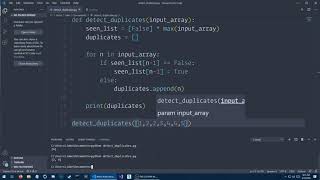 Detecting Duplicates in Integer Array in O(n) Time Complexity w/ Python