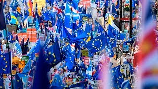 Tens of thousands of anti-Brexit protesters take to streets of London