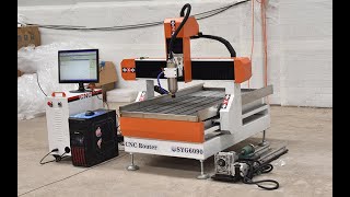 Small Hobby CNC router 6090 with rotary 4th axis