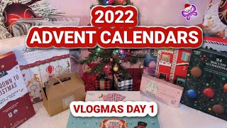 Day 1 - Opening 10 ADVENT CALENDARS!  Vlogmas Day 1! #leighshome