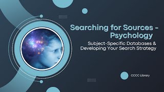 Searching for sources - Psychology