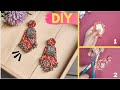 How tmTo Make Traditional Jewellery At Home || Earrings Making At Home #diy #diyjewellery