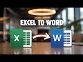 Top 5 Methods to Generate Word Documents from Excel (Fast & Easy) | Step-by-Step Tutorial #excel