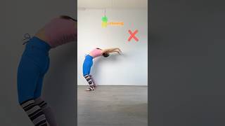 Backbend Fall🔥 Easy Peasy👍🏼 #gymnast #tutorial #howto #tips #backbend #bendy