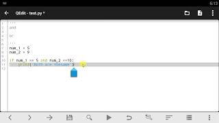 Qpython tutorial - 20 And & Or