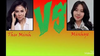 Thu Minh vs Big Mama Park Minhye 박민혜: highnote/belting and headvoice vocal battle (Bb4 - Bb5)