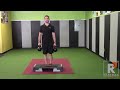 2 arm sl dl to box w rear foot on vs