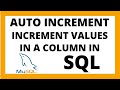 AUTO INCREMENT in SQL | Automatically increment values in a column