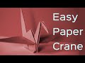 Easy Paper Crane [ Origami ] | Tutorial | A4 paper