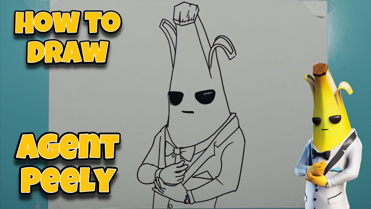 How To Draw Agent Peely | Fortnite | Step By Step #drawing #fortnite ...