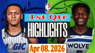 Orlando Magic vs Minnesota Timberwolves 1st Qtr Apr 08.2026 Highlights | NBA