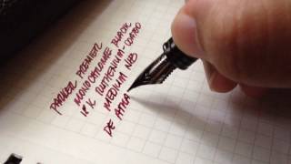 Parker Premier Monochrome Black Writing Sample