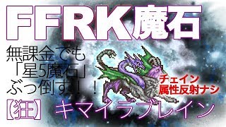 【FFRK】星5氷魔石 キマイラブレインと私【ゆうしゃ・無課金・チェイン無し】