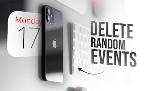 How to Delete Random Events on Calendar on iPhone (tutorial)