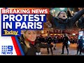 Protest clashes on the streets of Paris; Trump expecting to be arrested | World | 9 News Australia