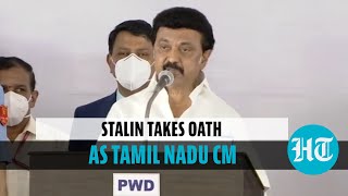 Watch: DMK president MK Stalin sworn in as Tamil Nadu Chief Minister