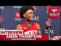 Amen Thompson | Houston Rockets Media Day | 2024-2025 NBA Season