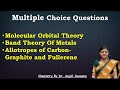 Engineering Chemistry MCQ questions || MOT || Band theory || Graphite || Fullerene || Dr. Anjali