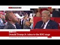 donald trump jr and kai trump speak at republican convention bbc news