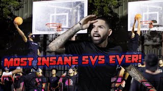 Whit3 Iverson & D'Vontay Friga Takeover Park! Most Insane 5v5 Basketball EVER!