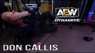 Don Callis Takes Real Injury during Backstage shot AEW Dynamite 03 29 23