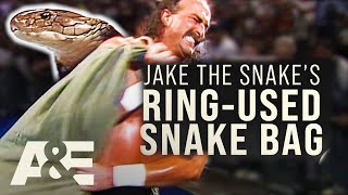 WWE's Most Wanted Treasures: Jake The Snake's INFAMOUS Snake Bag | A&E