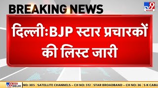 Delhi Elections 2025: दिल्ली के चुनाव के लिए बीजेपी स्टार प्रचारक की लिस्ट जारी  | BJP list