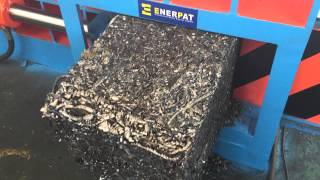 ENERPAT Automatic Scrap Metal Baler,200 Tonners