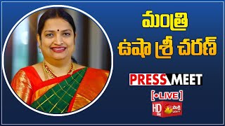 AP Minister Ushashri Charan Press Meet LIVE | Sakshi TV Live