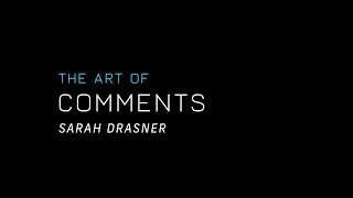 The Art of Code Comments - Sarah Drasner | JSConf Hawaii 2020