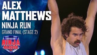 Alex 'The Mo' Matthews feels the time pressure of Stage 2 | Australian Ninja Warrior 2019