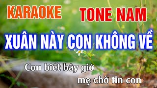 Xuân Này Con Không Về Karaoke Tone Nam Nhạc Sống l Phối Hay Dễ Hát l Thế Khang Organ