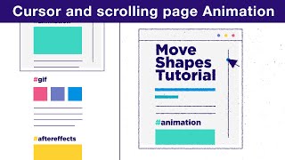 Cursor & Scrolling Page Animation Tutorial - After Effects Tutorial