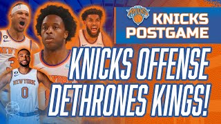 KNICKS Elite Offense Dethrones Kings! | #Knicks vs Kings Postgame Recap