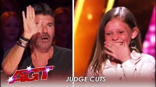 Ansley Burns: Simon Cowell Stops This Girl AGAIN Then... THIS Happens! | America's Got Talent 2019
