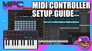 MPC Beats - How To Setup MIDI Controllers(AKAI MPK Mini & Push 2)