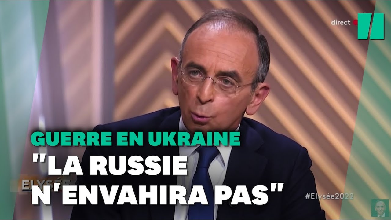 Ukraine: ces phrases de Zemmour sur Poutine qui se retournent contre lui