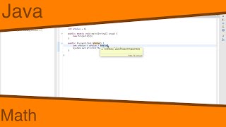 Java Ep6 - Math