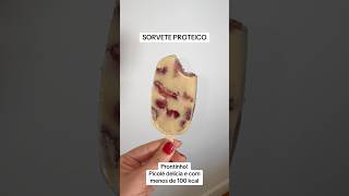 Receita de sorvete fit, proteico e delicioso! #receitas #receitaproteica #sorvetefacil #sorvetefit