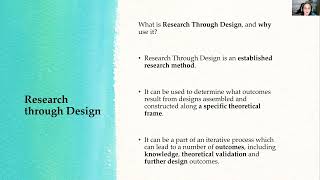 Research Through Design -- Josephine Baird