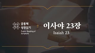 이사야 23장 (개역개정)