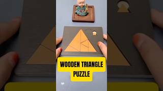 Can you solve this puzzle? - Wooden Triangle Puzzle #puzzle #iqtest #brainteasers #woodenpuzzle #art