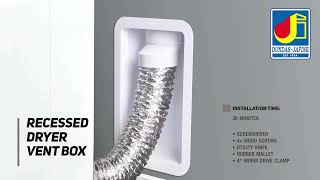 Recessed Dryer Vent Box - Installation: Dundas Jafine